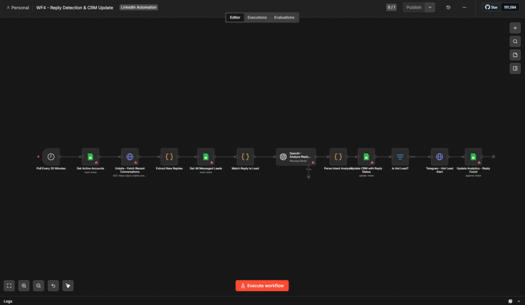WF4 — Reply Detection & CRM Update
